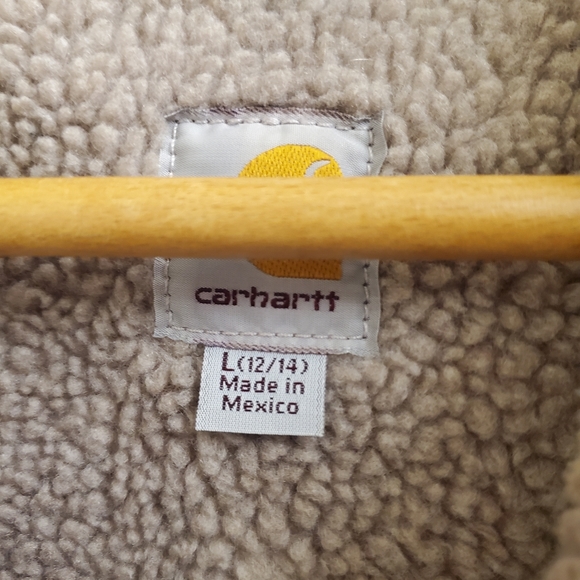 🤩Rare carhartt sherpa lined jacket size women's L - Picture 7 of 8
